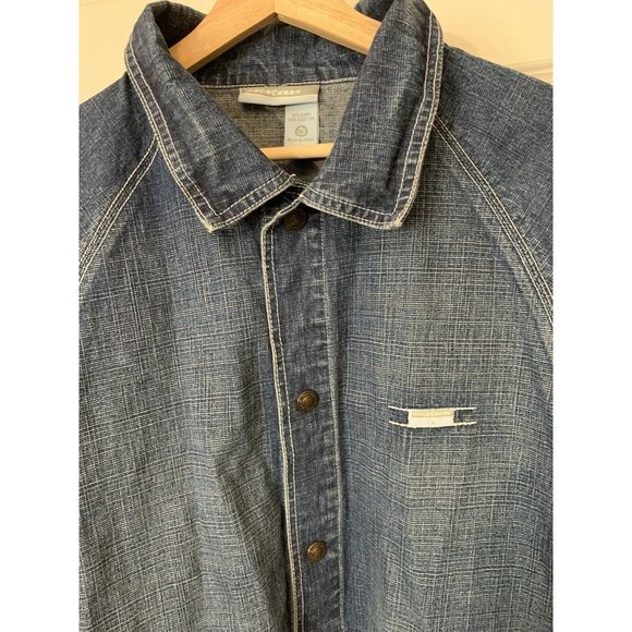 Vintage ROCA WEAR Men’s Sz XL DENIM Blue Medium WASH‎ JACKET COAT Embroid… - Picture 3 of 8